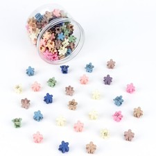 100 Pcs Mini Flower Hair Clips for Girls Women Small Flower Claw Clips f