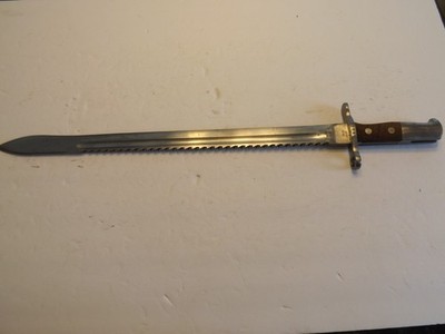 SWISS M1914  Sawback Sword Bayonet  by Hans Steimer-VG