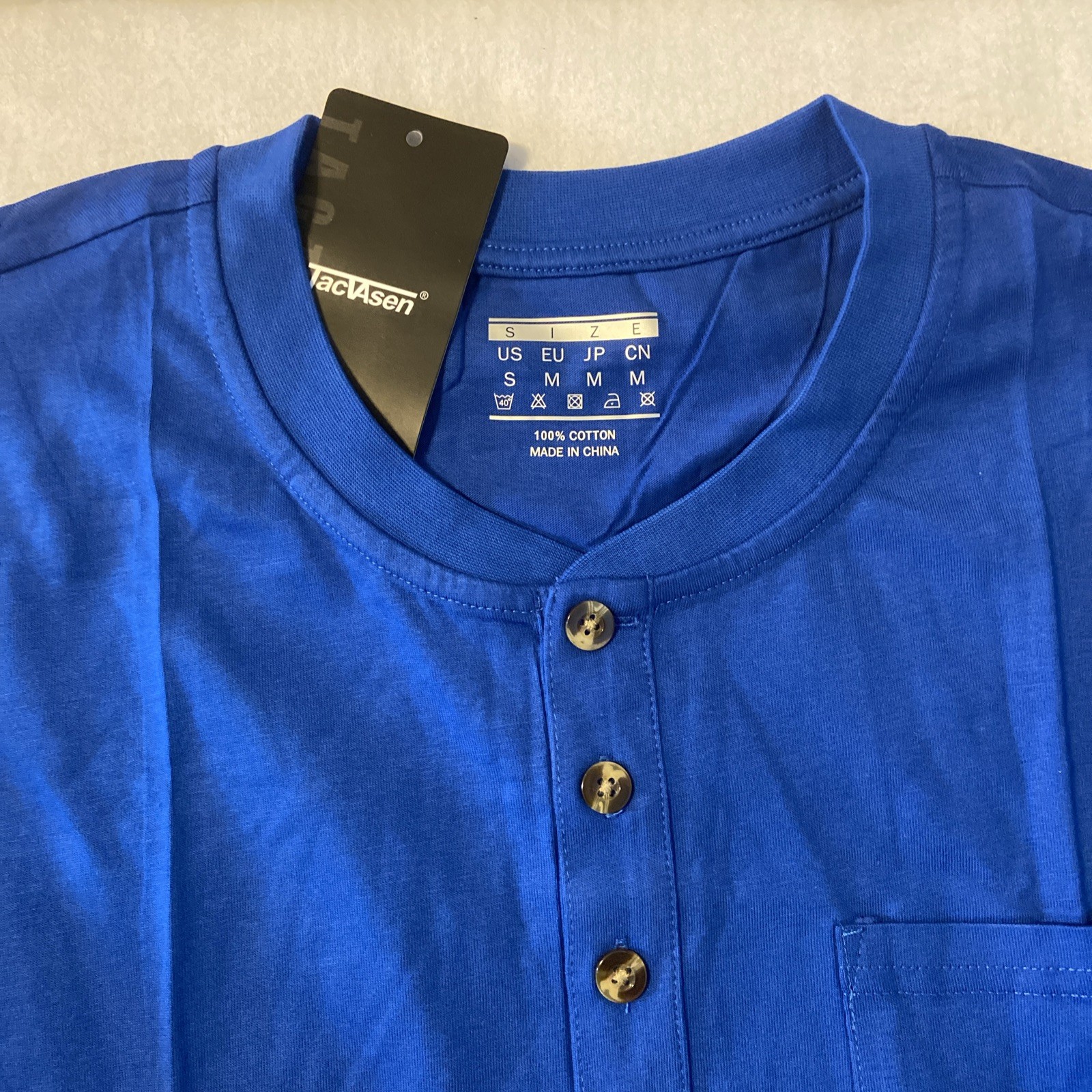 Tacvasen Men’s Henley Long Sleeve Shirt Size Small