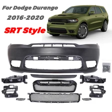 Front Bumper Cover w/ Fog Lights Fit For 2016-2020 Dodge Durango SRT Style