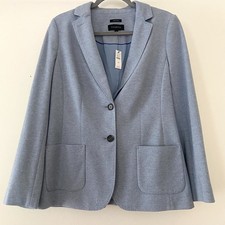 NWT Talbots Aberdeen Blazer Size 10 Blue Preppy Academia Career Office Old Money