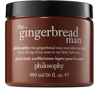 Huge Jumbo 16 Ounce Philosophy GingerBread Man Glazed Body Souffle Cream Creme - Picture 1 of 1