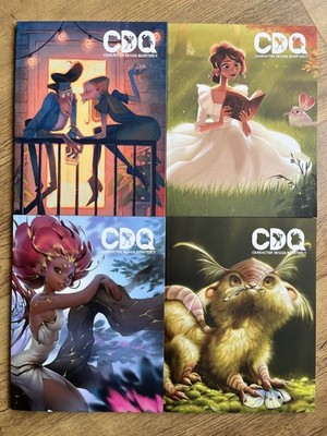 CDQ Character Design Quarterly 18, 19, 20, 21 from 3D Total Publishing. 4 issues