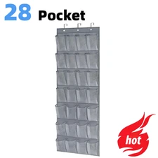 Over Door Shoe Organizer Rack Hanging Storage Holder Hanger Bag Closet 28 Pocket