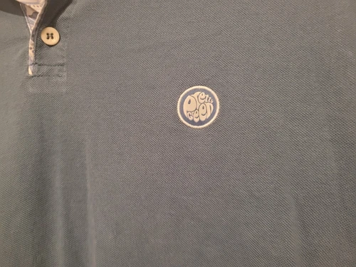PRETTY GREEN Polo Shirt - Large - Blue - Good Condition - Men’s - Picture 4 of 8