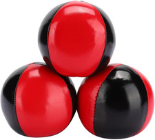 3PCS PU Juggling Balls 6.3Cm Professional Juggle Ball Kit for Beginners, Porta