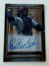 Carlton Fisk AUTO 2020 Tribute ICONIC PERSPECTIVES  Autograph /50 Boston Red Sox