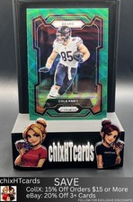 Cole Kmet 2023 Panini Prizm Green Wave #49 Chicago Bears