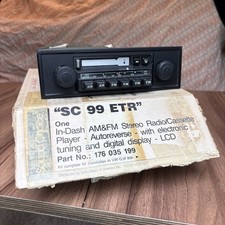 Vintage Oem Vw Sound Choice Sc 99 Etr Amfm Cassette Radio Golf Jetta Mk1 Mk2