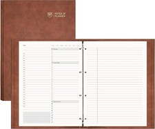 Undated Daily Planner - A4 Large To Do List Notebook Appointment Book for Pro...