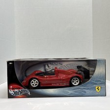 Large 1/18 scale 100% Hot Wheels FERRARI  F 333 SP diecast model car red BOXED