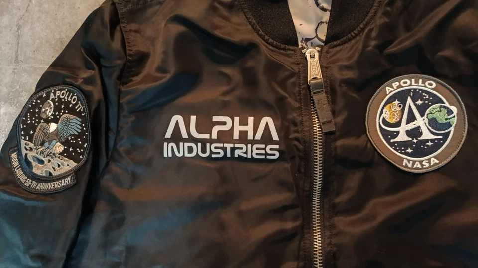 Alpha Industries MA-1 Moon Landing Apollo 11 NASA Bomberjacke 196125/03 TOP, Foto 2 von 5