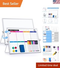 Portable Magnetic Dry Erase Board Set - 12x16, Includes 10 Markers Accessories