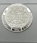 1990 International Numismatics Convention  1 oz Silver Fine 999 Troy Oz #1017