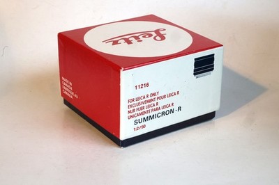 LEITZ LEICA Originalverpackung Summicron-R 1:2/50mm Zustand sehr gut