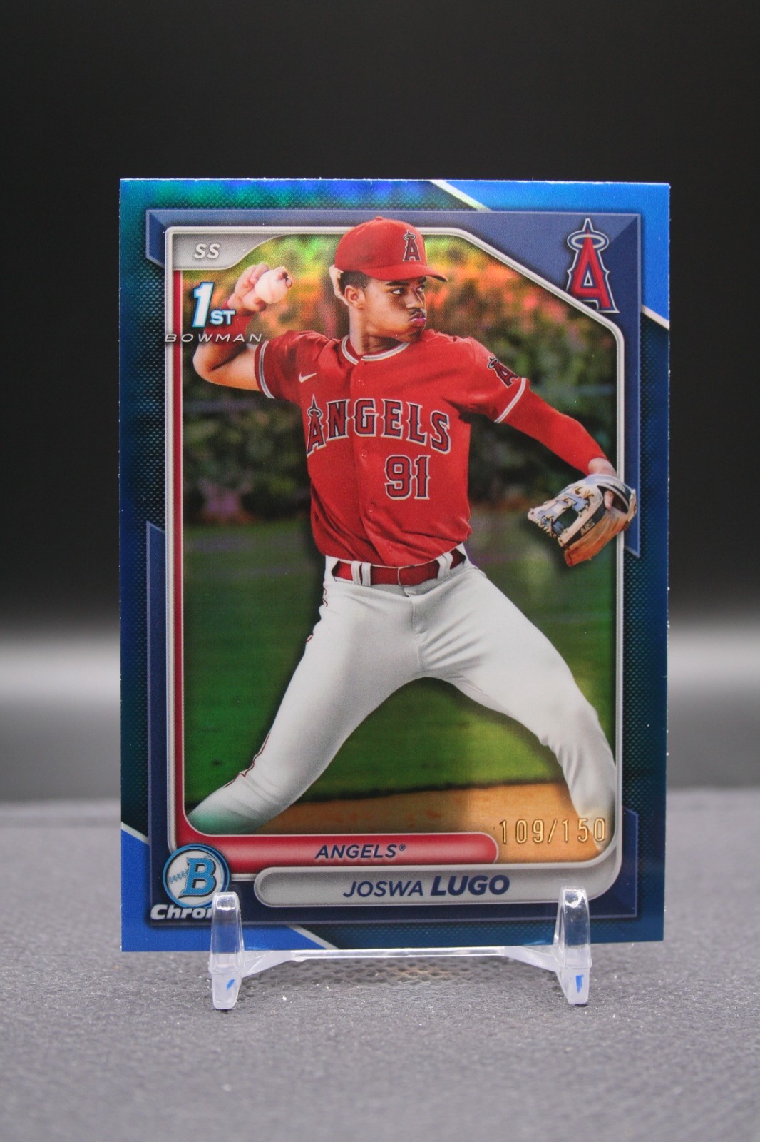 2024 Bowman Chrome | Joswa Lugo | 1st Bowman Blue Refractor /150 | Angels