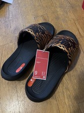Nike Victori One Tiger Print Orange Slides Sa...