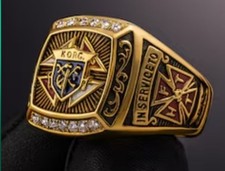 Anillo Caballeros de Colón Anillo KOC Talla 10 Otros Tamaños y Estilos Disponibles