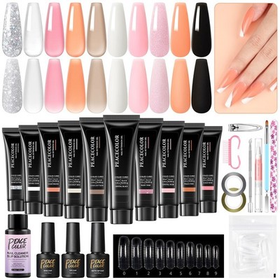 Builder Nail Gel Set für Anfänger Poly Nail Extension Gel Set 30ml Slip Solution