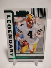 2022 Panini Contenders Brett Favre Legendary Green #LGD-BFA Green Bay Packers