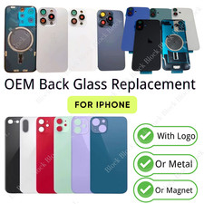 Lot Replacement Rear Back Glass Big Hole Logo For iPhone 14 13 12 11 15 16 XR X