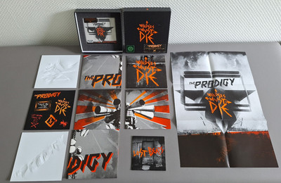THE PRODIGY 5x 7'' orange Vinyl + CD + DVD +CD EP Invaders Must (2009 Germany)