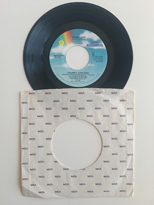 A EX Chubby Checker   Your Love / Harder Than Diamond MCA Records   MCA-52043 US