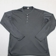 Patagonia Capilene Henley Shirt Mens Medium Long Sleeve Base Layer Made USA