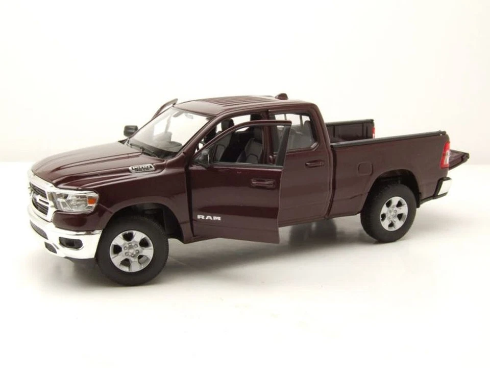 RAM 1500 Pick Up 2019 Bordeaux Modellino 1:24 Welly - Immagine 4 di 4
