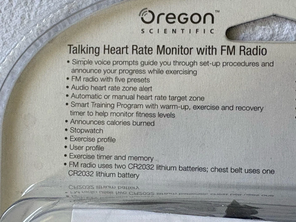 Nuevo monitor de ritmo cardíaco parlante Oregon Scientific con radio Fm AH310E exterior Foto 3 de 4