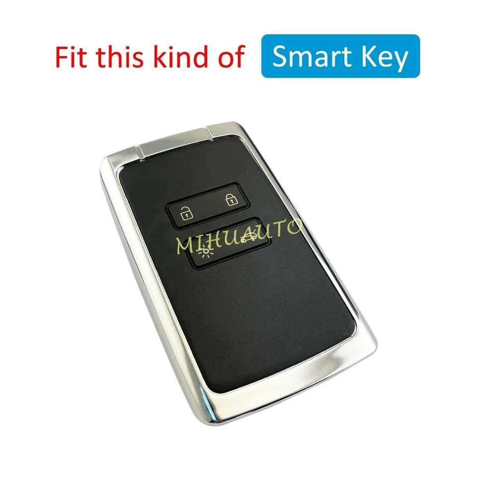 For Renault Kadjar Koleos Espace Megane Talisman Car Key Case Hard Cover Black — 第 2/4 张图片
