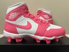 Jordan 1 Mid Youth Multisport White Pink 12C-6Y HF6883-102 Football Baseball