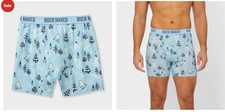 BEST PRICE!!! Men's Buck Naked Pattern Boxer Briefs - Buy 3, Get 1 Free Random.