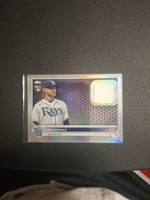 2022 TOPPS CHROME Shane Baz ROOKIE RELIC RC CARD #CRR-SB TB RAYS Jersey