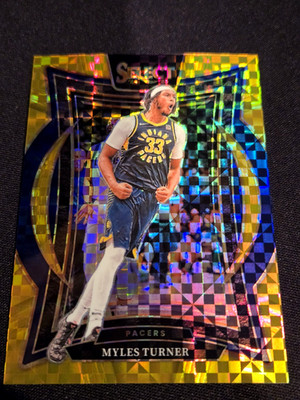 2024-25 Select basketball Myles Turner #4 01/10 Concourse Gold