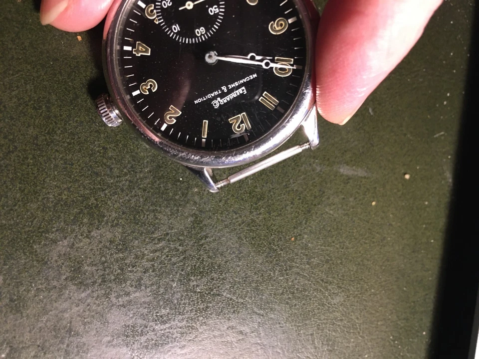 Reloj mecánico de acero Eberhard Traversetolo 42 mm para reparación - Imagen 2 de 4
