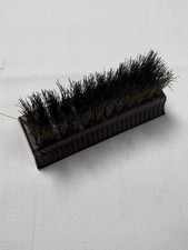 Vintage Empire Shoe Brush Brown Plastic Handle Hard Bristle Made in USA