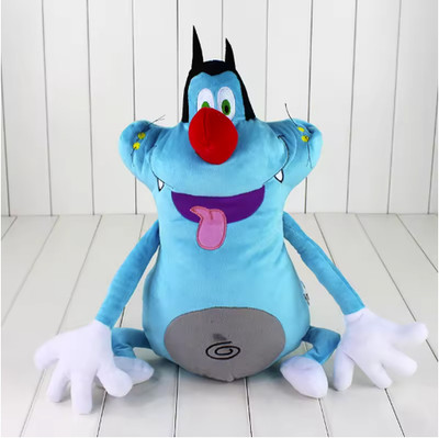 40cm funny design France Cute Cartoon Oggy Cockroaches Plush Toy Fat Cat