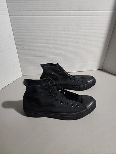 Converse Chuck Taylor All Star Hi Top Shoes W9.5 M7.5 Triple Black Sneaker M3310