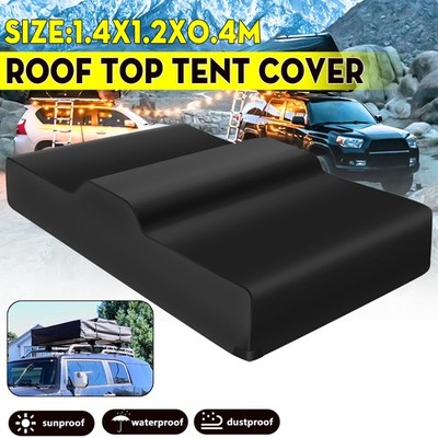 1.4m Travel Cover Roof Top Tent Camp er Trailer Waterproof 4X4 Rack Free Black