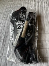 TOP KING Shin guards Boxing Leather Pro MMA Muay Thai Kickboxing made in TH Auth