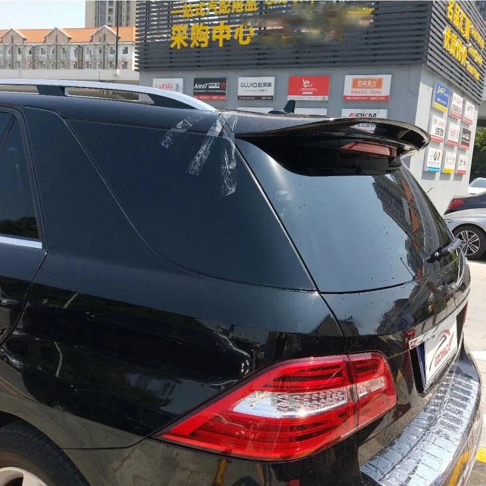 Asa de spoiler traseira de teto de carbono real para Mercedes-Benz GLE-Class W166 GLE350 GLE43 - Imagem 4 de 4