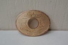 Original 1920s-30s Ludwig Ludwig Drum Badge for Your Snare Bass Tom Set L204