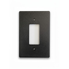 Oversize Decora / GFCI Outlet Cover Wall Plate 4x6 Jumbo Black 1-Gang USA made