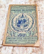 1907 Jamestown Ter-Centennial Exposition Official Guide Map Norfolk VA