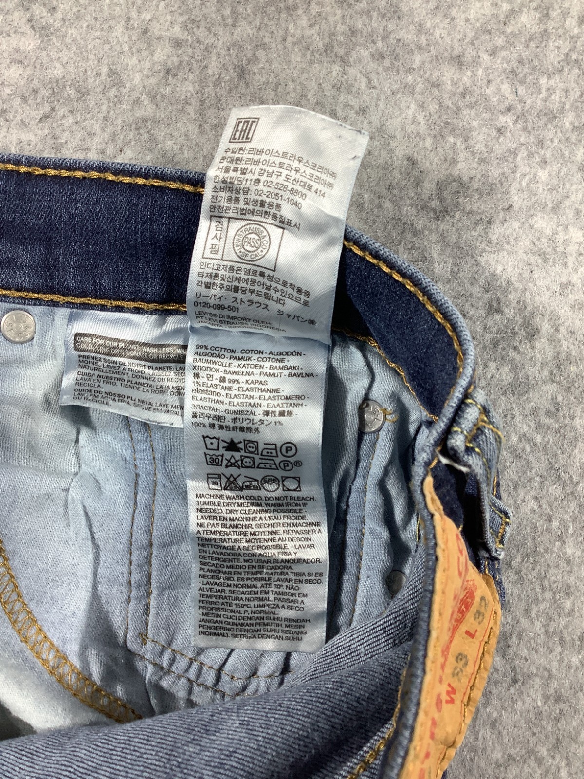 Lee Men's 34 Waist Jeans Straight Leg Blue 487 image 4