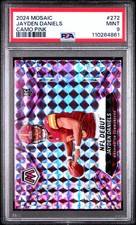 2024 Panini Mosaic Jayden Daniels Camo Pink #272 PSA 9
