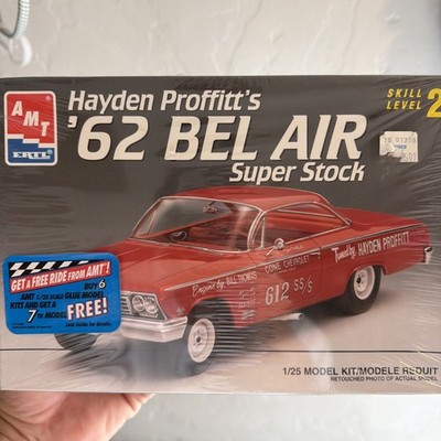  AMT 1962 Bel Air Super Stock Hayden Proffitts 1/25 Model Factory Sealed