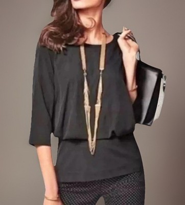 CAbi Blouse Womens X-Small Black Faux Layered  Indulgence Top Capsule Office NEW