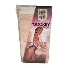 New Vintage Jockey For Her French Cut Brief Size 5 NOS Combed Cotton Pink Vtg